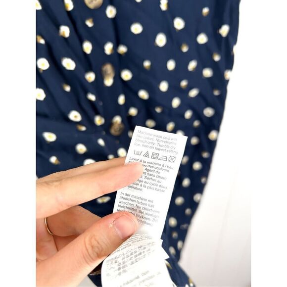 Madewell Button-Back Easy Dress in Daisy Dots Size XXS - Picture 11 of 13